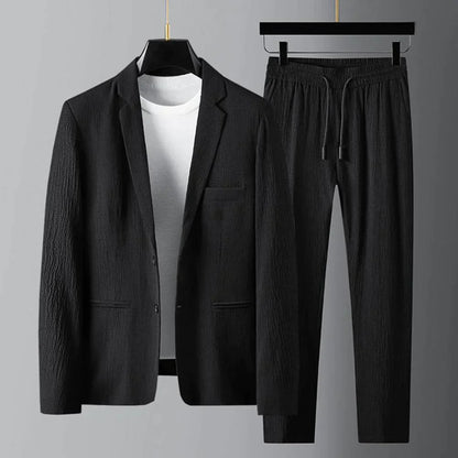 Men's Suit Casual Blazer and Trousers of High Quality Fabric for Comfort and Durability