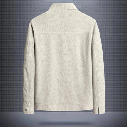 Men's Summer Jacket with Ribbed Texture