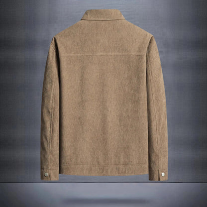 Men's Summer Jacket with Ribbed Texture