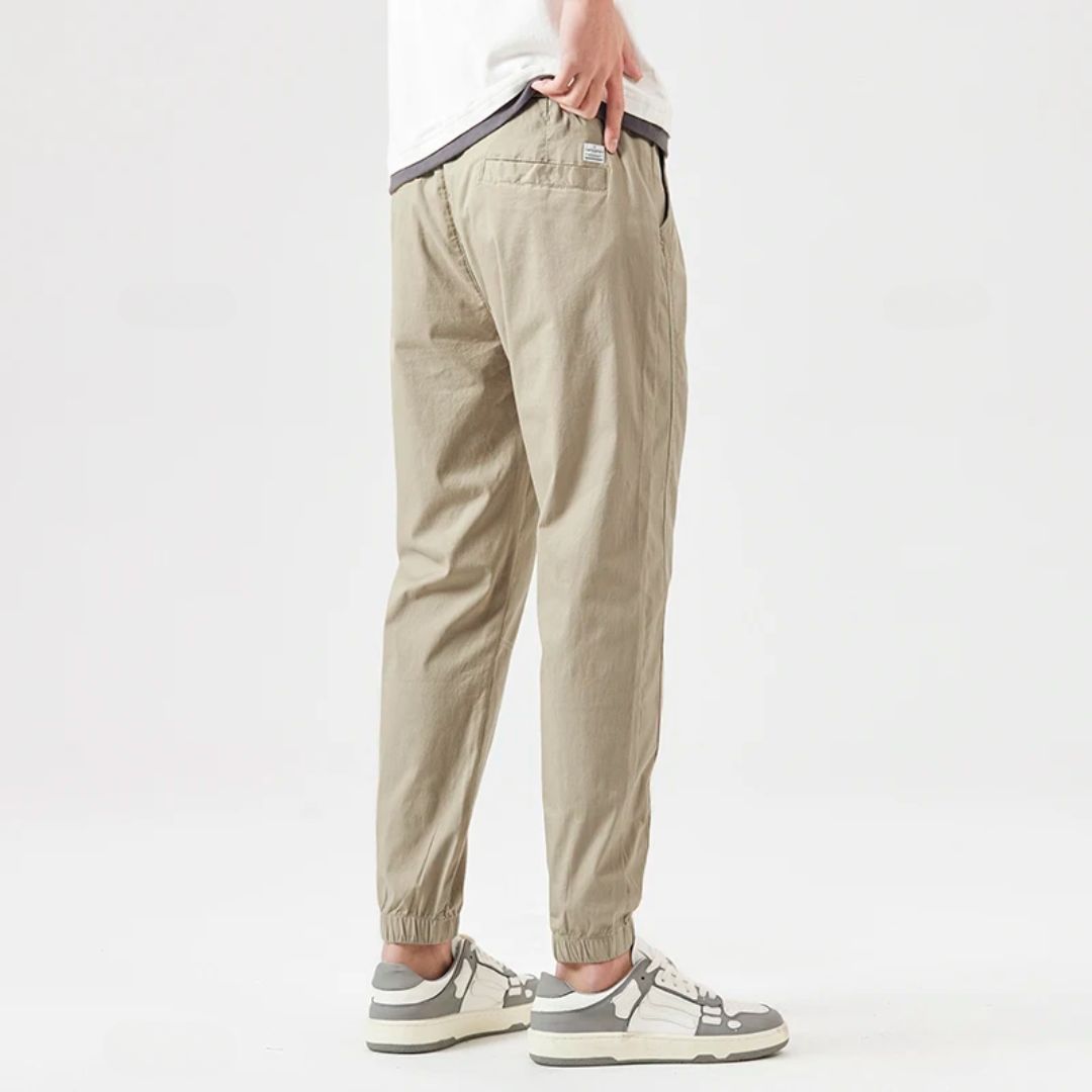 Men's Sweat Pants Modern Japanese Cotton With Elastic Waistband