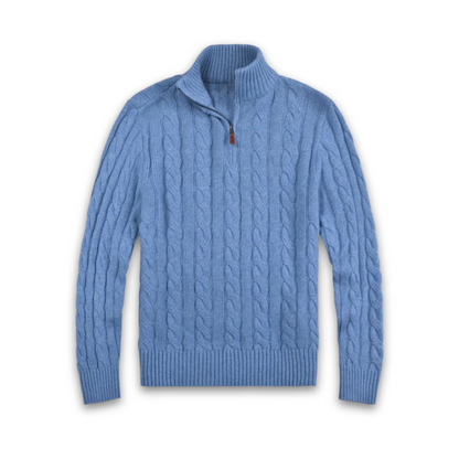 Men's Sweater Casual Half Zip Breathable Material