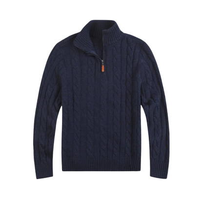 Men's Sweater Casual Half Zip Breathable Material