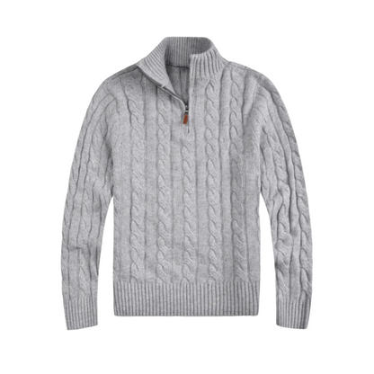 Men's Sweater Casual Half Zip Breathable Material