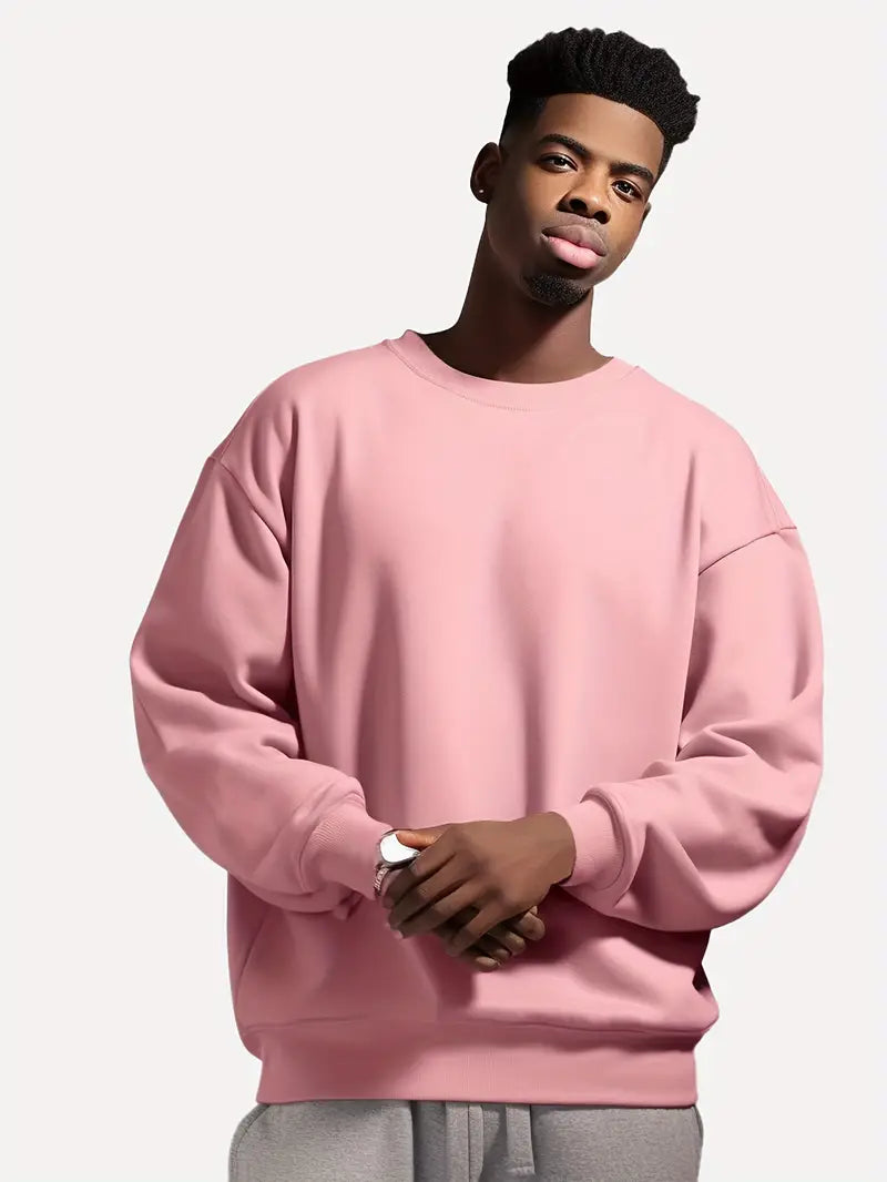 Men's Sweater Circle Design Cotton Blend for Casual and Semi-Formal Occasions