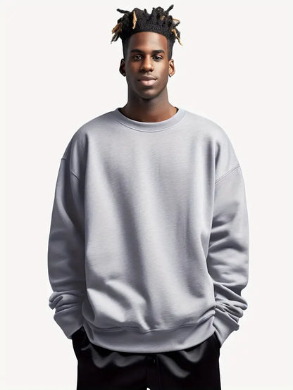Men's Sweater Circle Design Cotton Blend for Casual and Semi-Formal Occasions