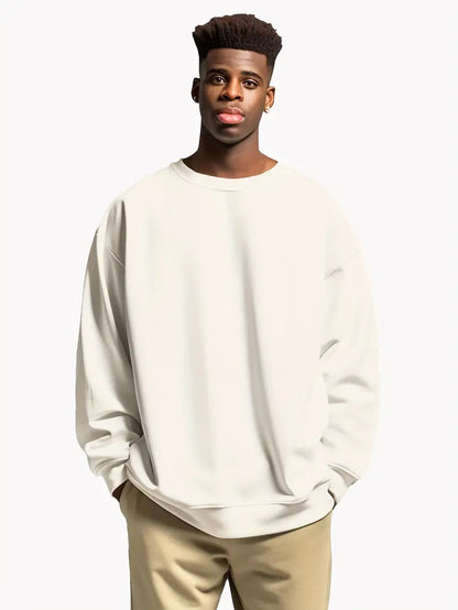 Men's Sweater Circle Design Cotton Blend for Casual and Semi-Formal Occasions