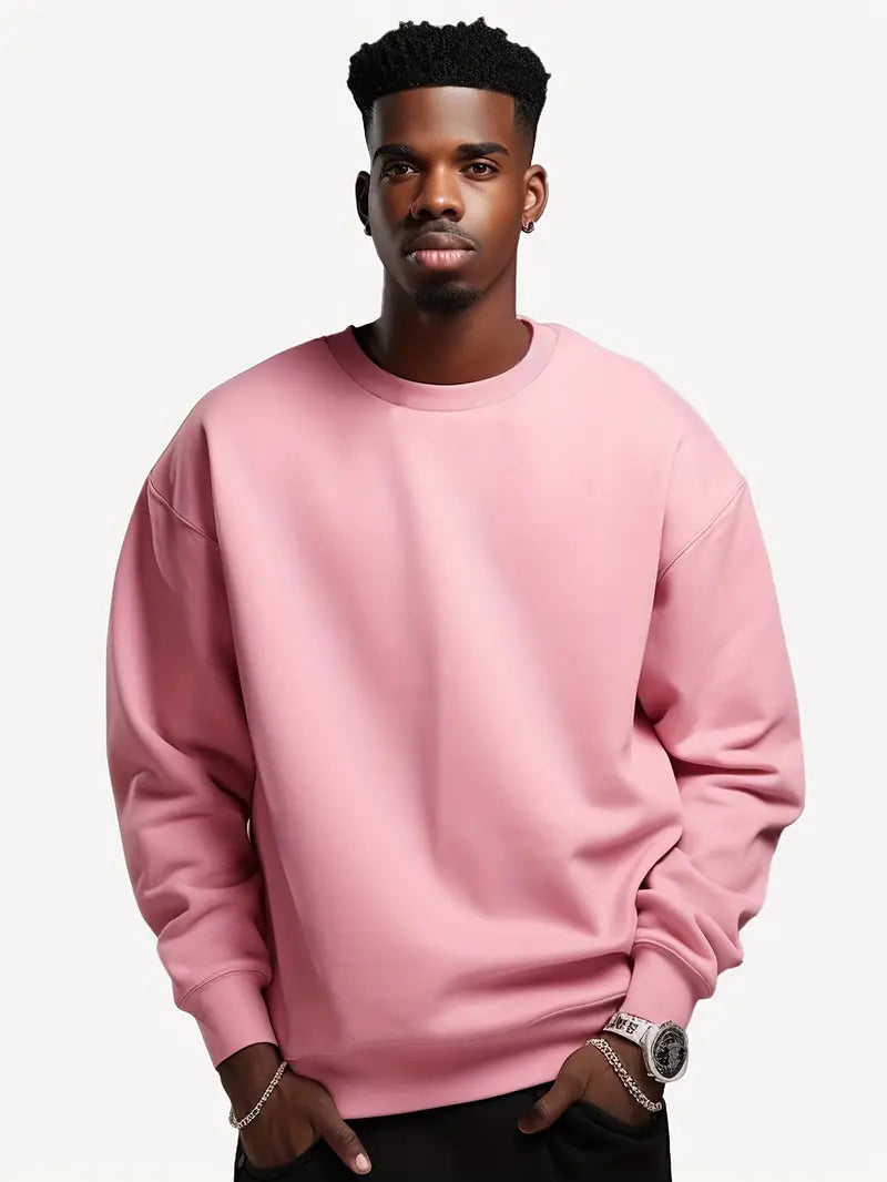 Men's Sweater Circle Design Cotton Blend for Casual and Semi-Formal Occasions