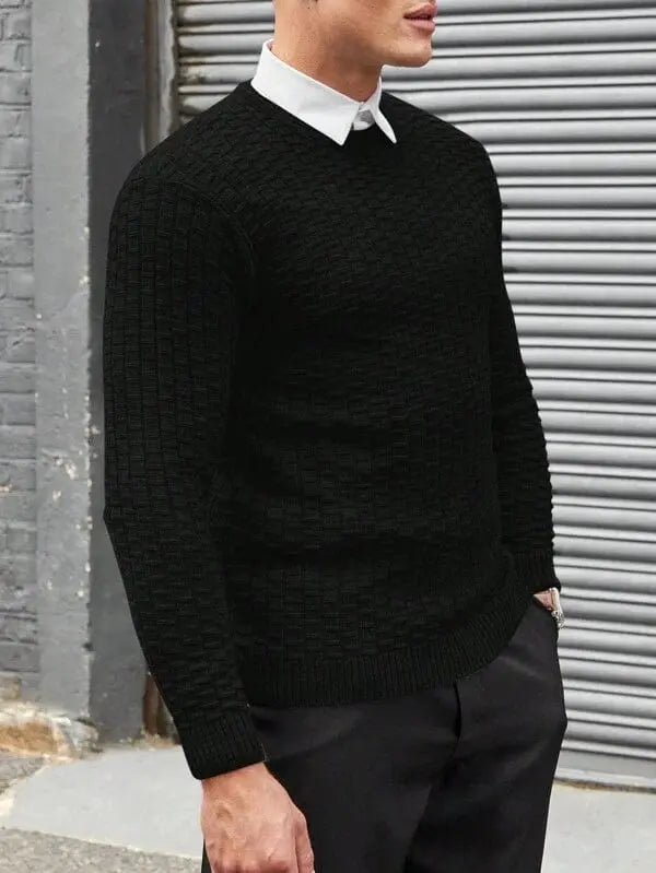 Men's Sweater Jacquard Design Modern For Casual And Formal Occasions