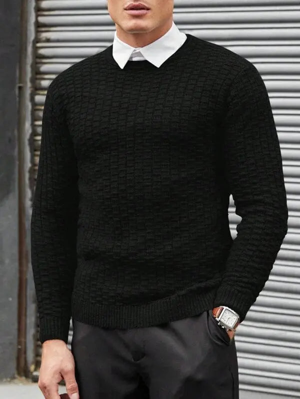 Men's Sweater Jacquard Design Modern For Casual And Formal Occasions