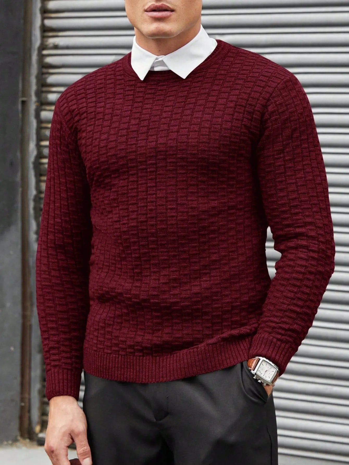 Men's Sweater Jacquard Design Modern For Casual And Formal Occasions