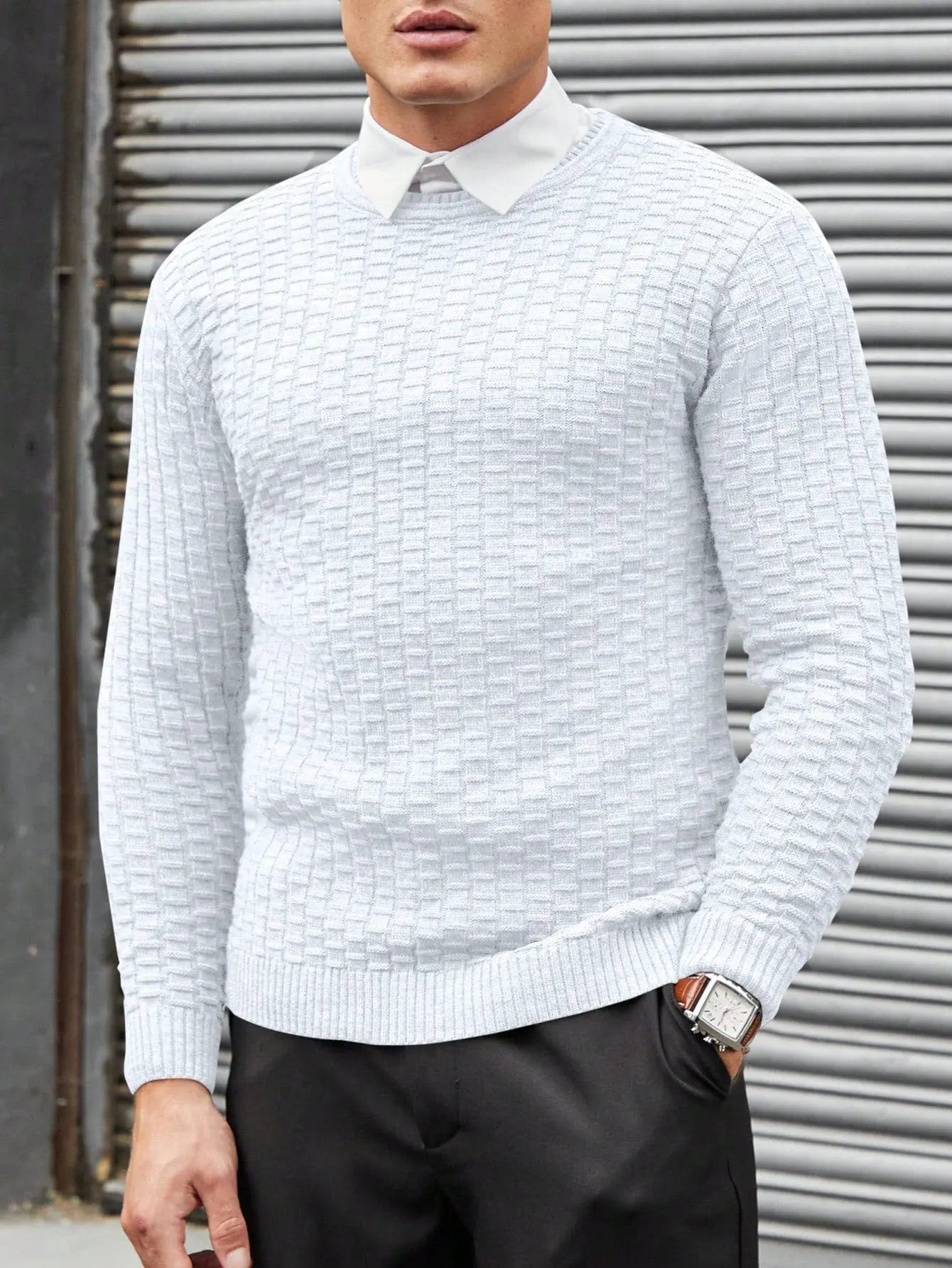 Men's Sweater Jacquard Design Modern For Casual And Formal Occasions