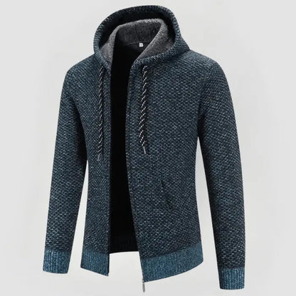 Men's Sweater Minimalist Design with Padded Hood