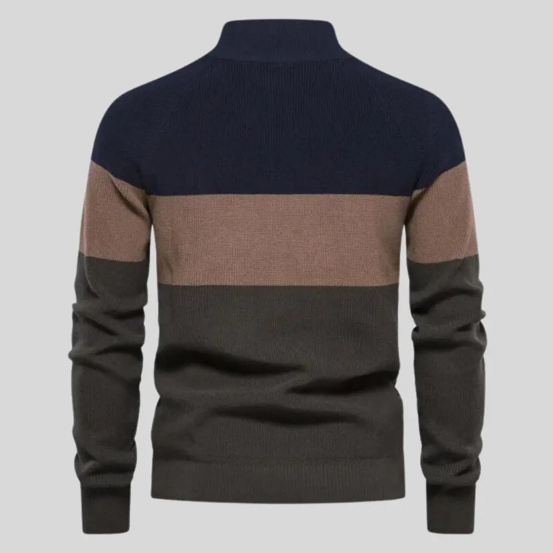 Men's Sweater Patchwork Design