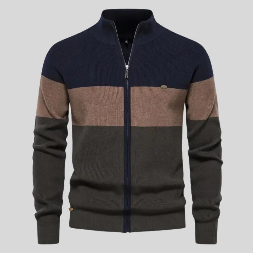 Men's Sweater Patchwork Design
