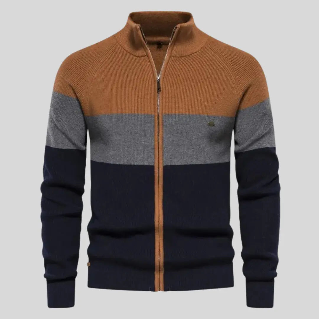 Men's Sweater Patchwork Design