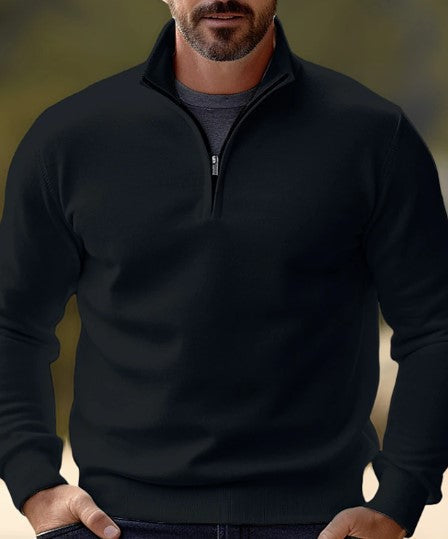 Men's Sweater Quarter-zipper Casual Cotton Blend