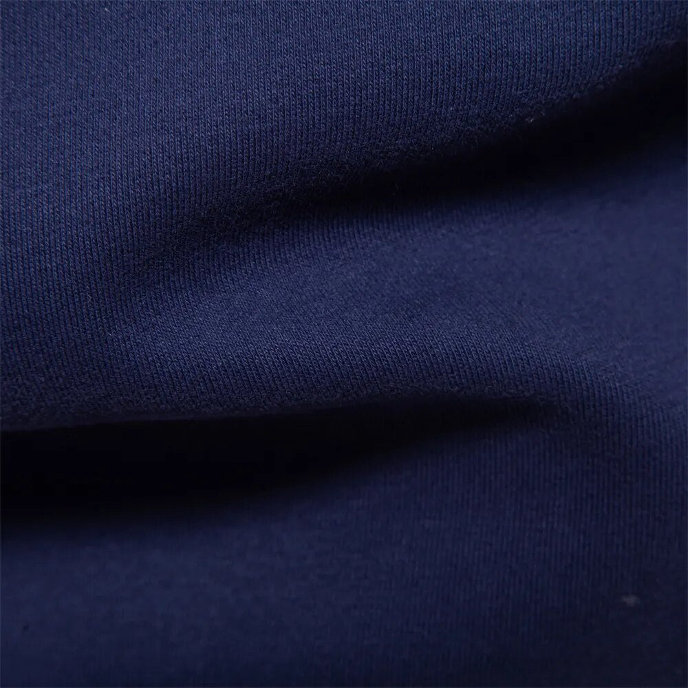 Men's Sweatshirt Polo Retro Style With Contrasting Collar