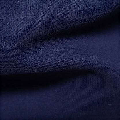 Men's Sweatshirt Polo Retro Style With Contrasting Collar