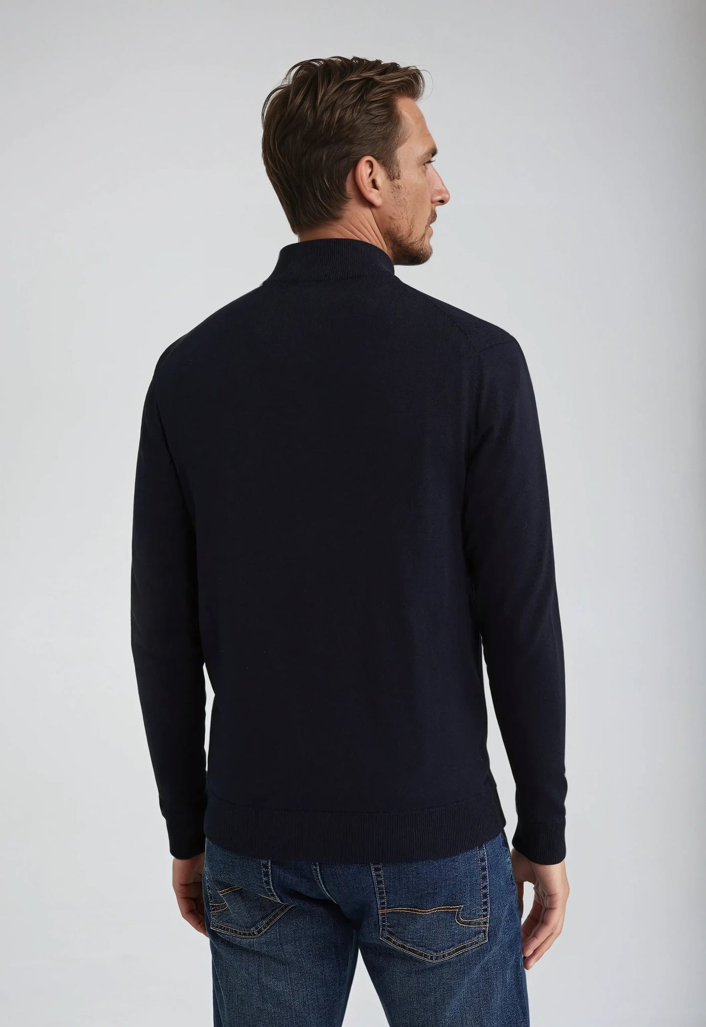 Men's Sweatshirt with Full Zipper and Modern Style