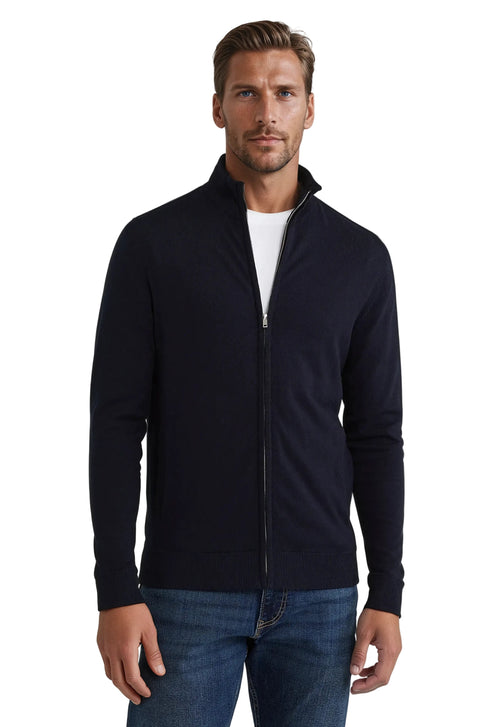 Men's Sweatshirt with Full Zipper and Modern Style