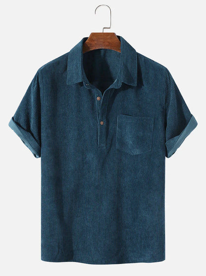 Men's T Shirt Corduroy Stylish Lightweight Comfortable