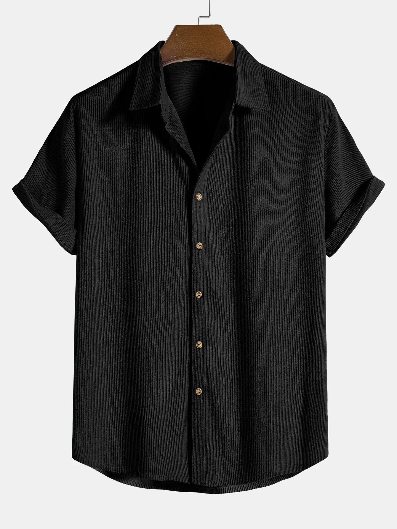 Men's T-Shirt Lightweight Casual Cord Fabric for Summer