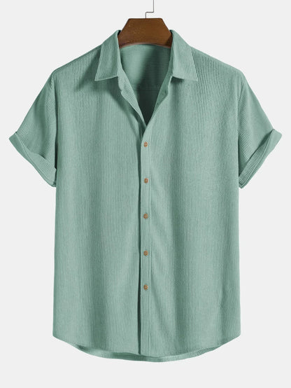 Men's T-Shirt Lightweight Casual Cord Fabric for Summer