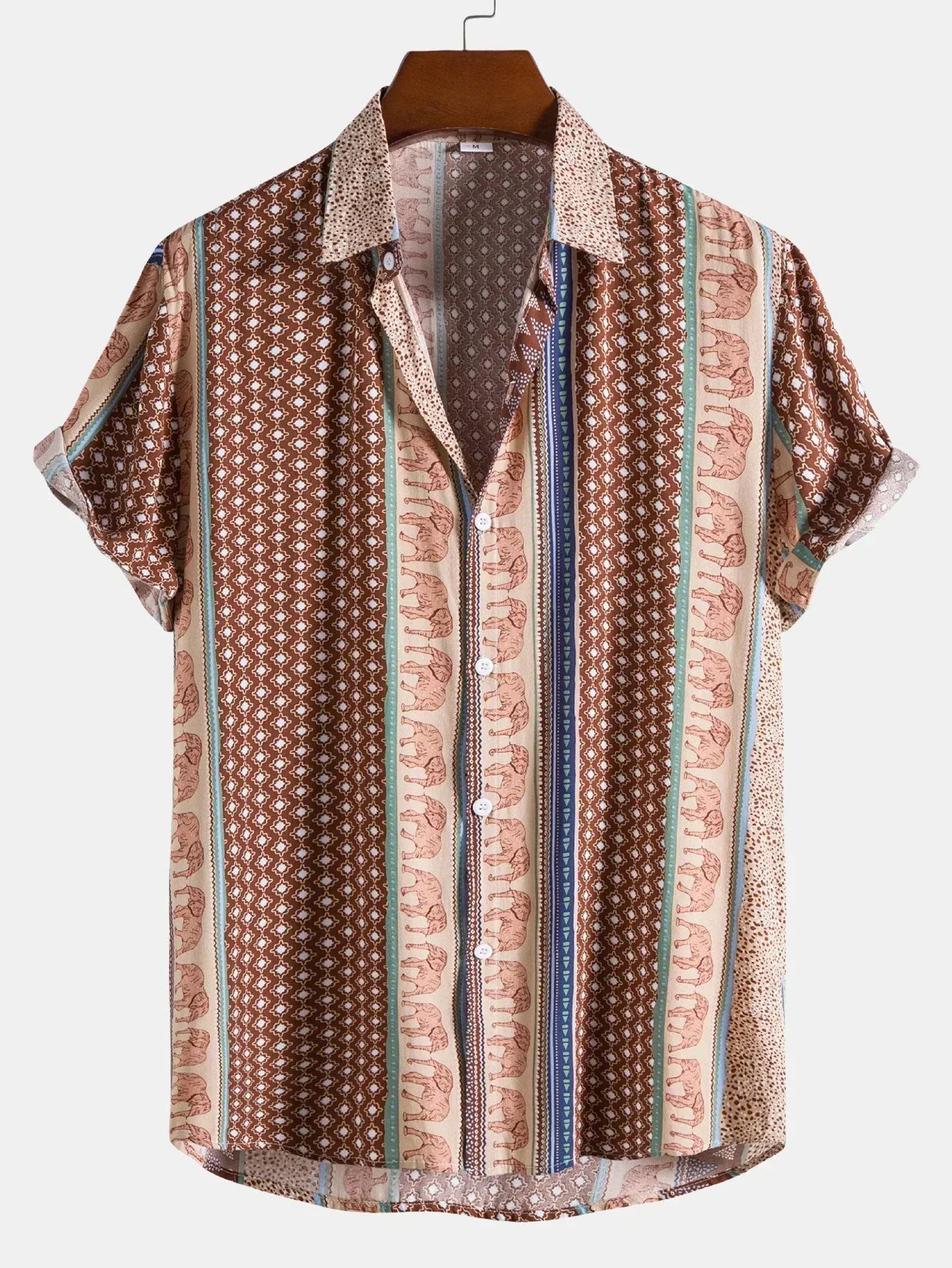 Men's T Shirt Vintage Look Casual Cotton for Summer