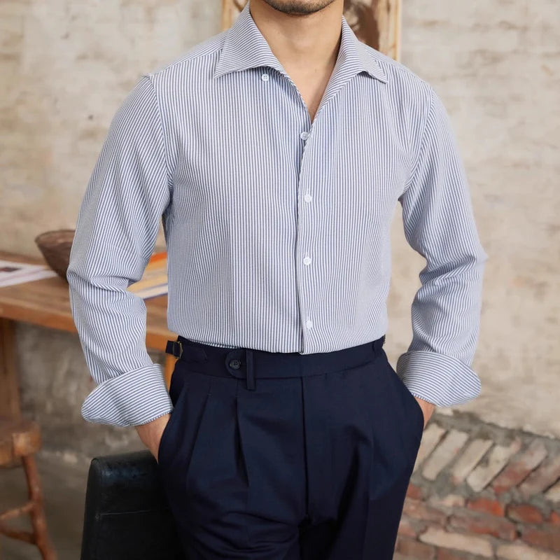 Men's Tailored Shirt Micro-Check
