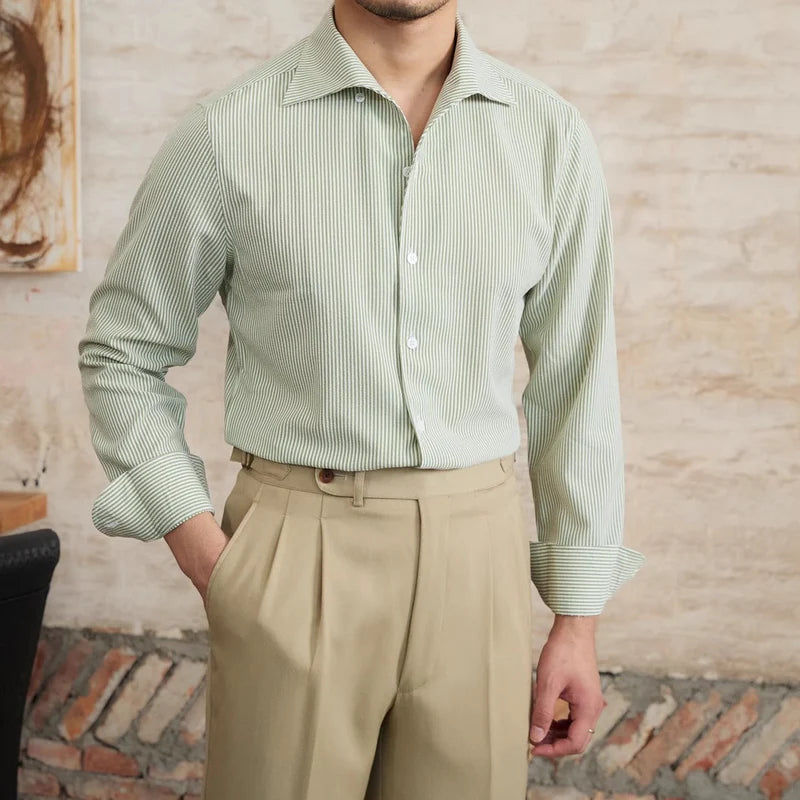 Men's Tailored Shirt Micro-Check