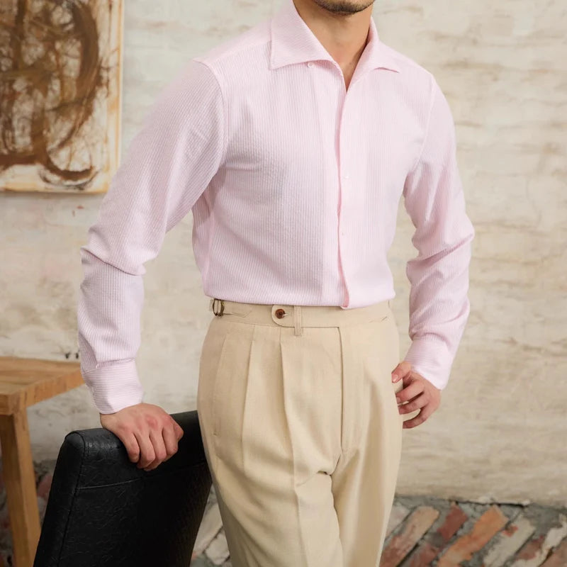 Men's Tailored Shirt Micro-Check