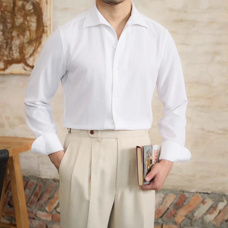 Men's Tailored Shirt Micro-Check