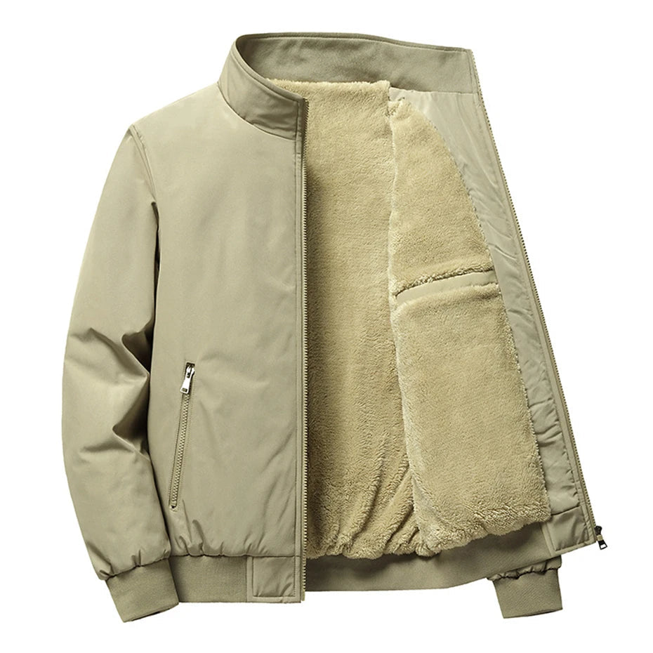 Men's Thick Fleece Jacket Casual Comfort