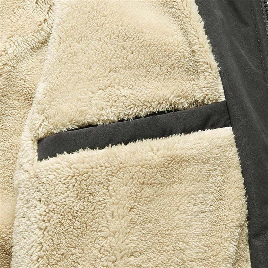 Men's Thick Fleece Jacket Casual Comfort