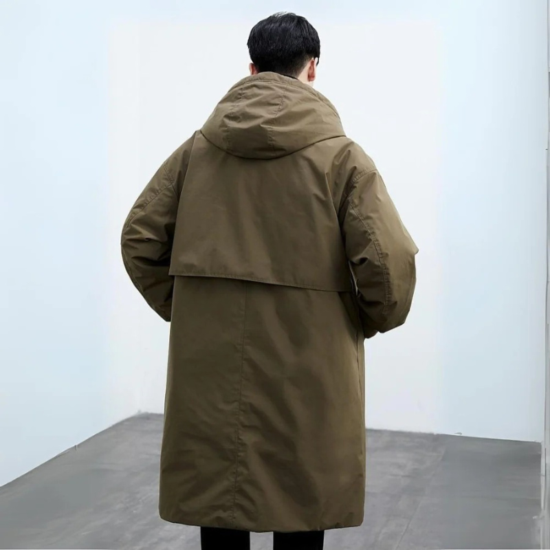 Men's Trench Coat Long Puffer Style