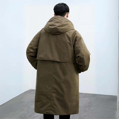 Men's Trench Coat Long Puffer Style