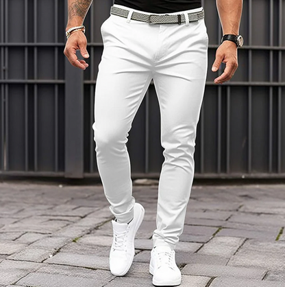 Men's Trousers Elegant Style Cotton Luxury Fit