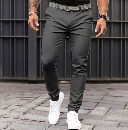 Men's Trousers Elegant Style Cotton Luxury Fit