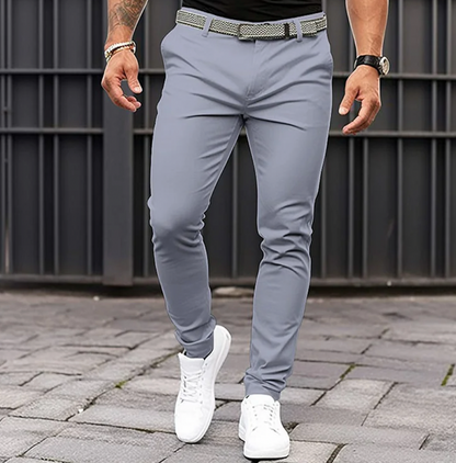 Men's Trousers Elegant Style Cotton Luxury Fit