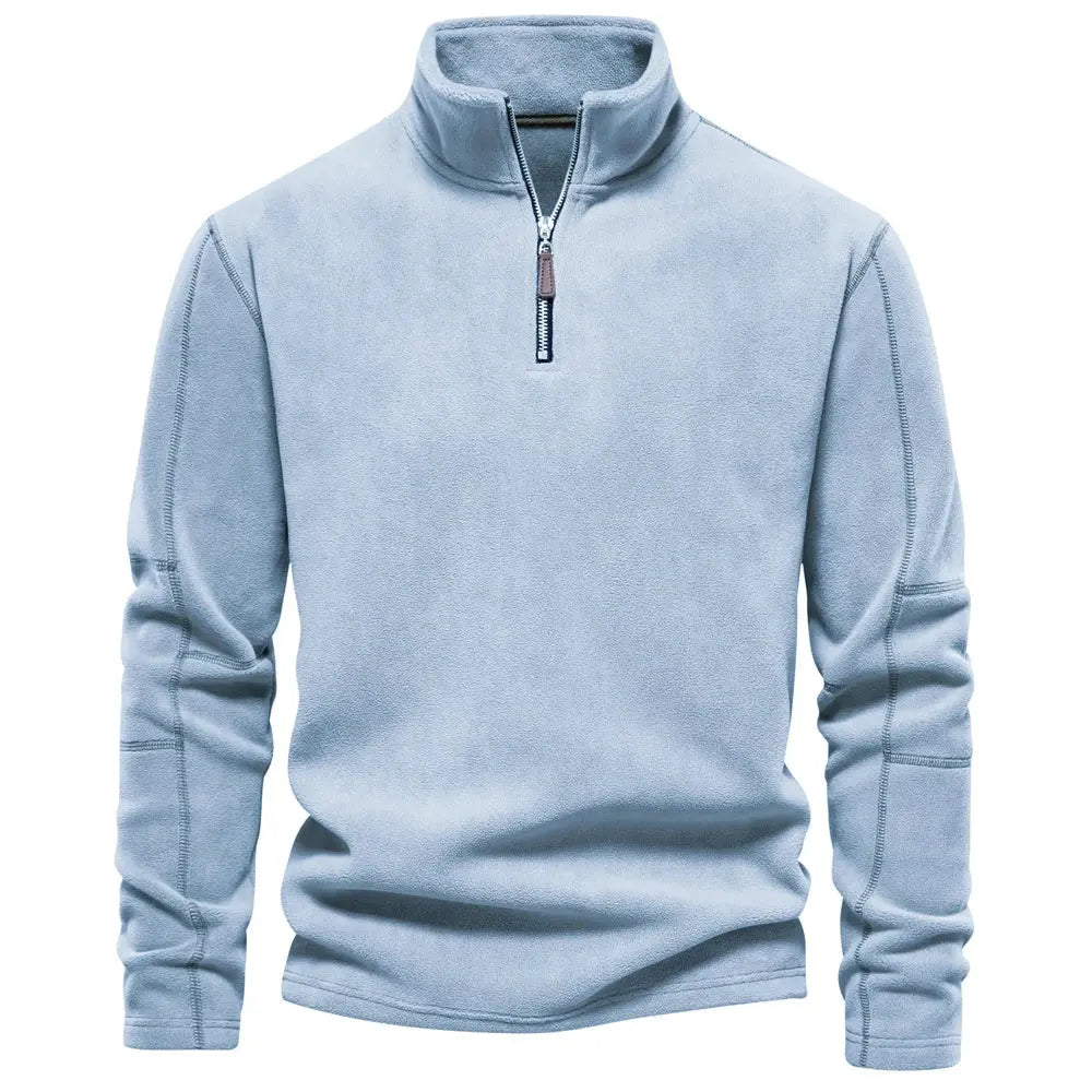 Men's Turtleneck Fleece With High Neck For Cold Days