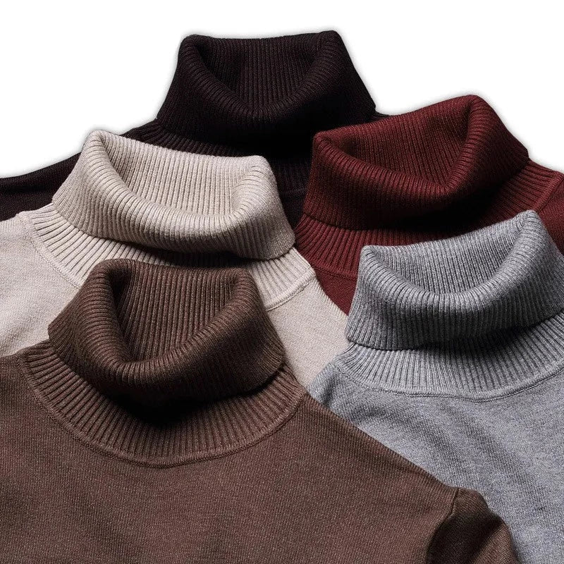 Men's Turtleneck Sweater Modern Turtleneck Sweater for Autumn and Winter