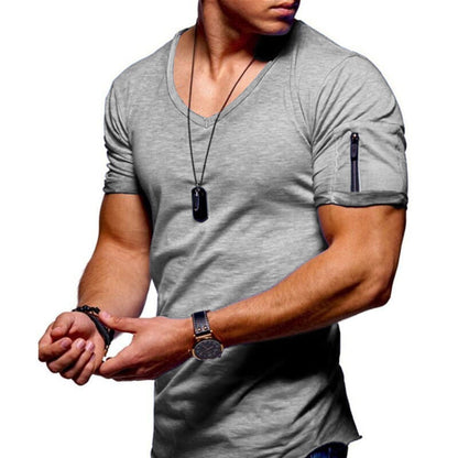Men's V-neck Muscle Shirts