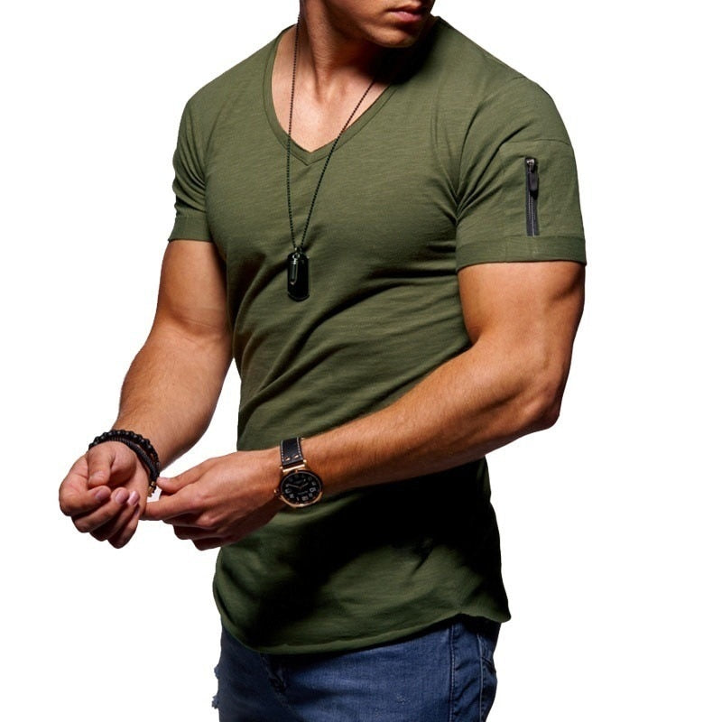 Men's V-neck Muscle Shirts
