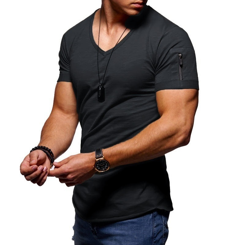 Men's V-neck Muscle Shirts