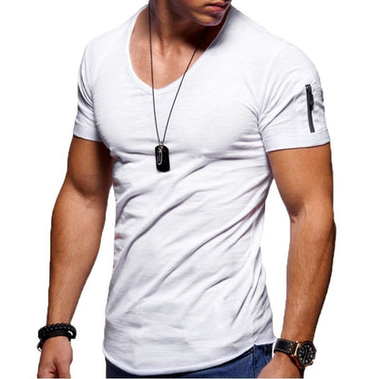 Men's V-neck Muscle Shirts
