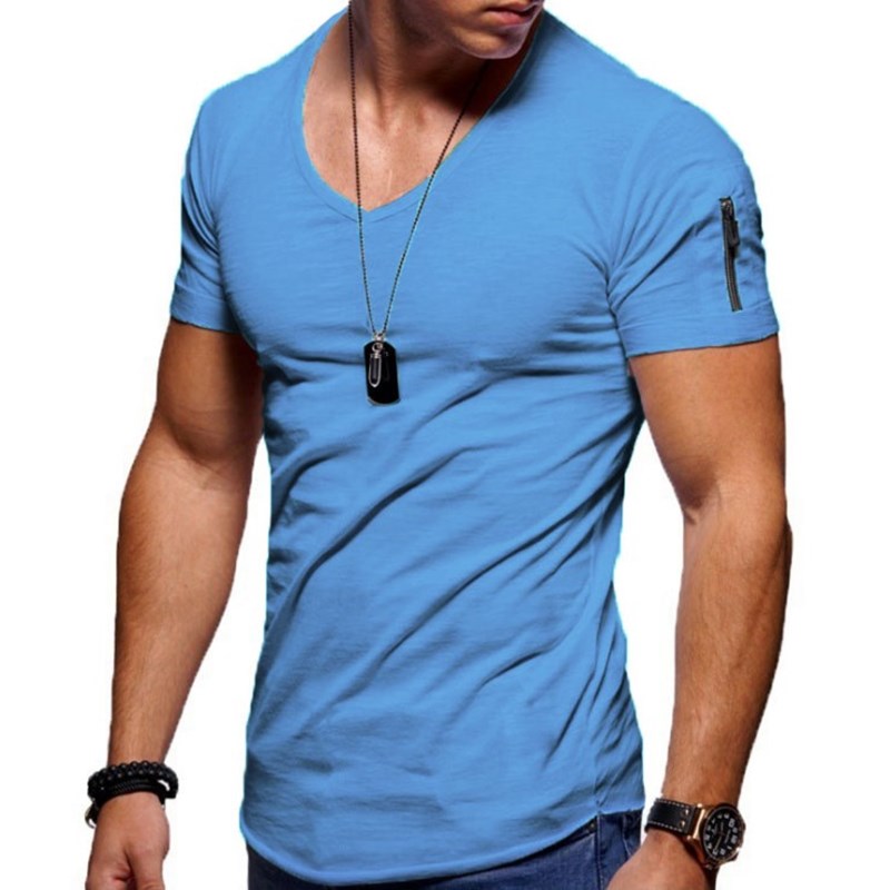 Men's V-neck Muscle Shirts