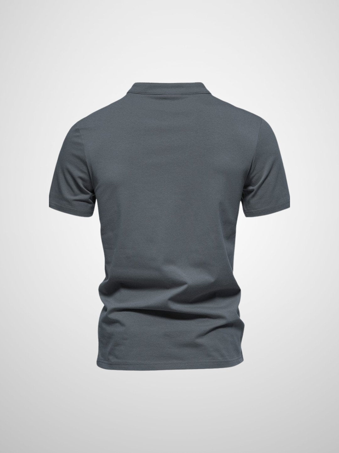 Men's V-neck cotton casual short-sleeved polo shirt