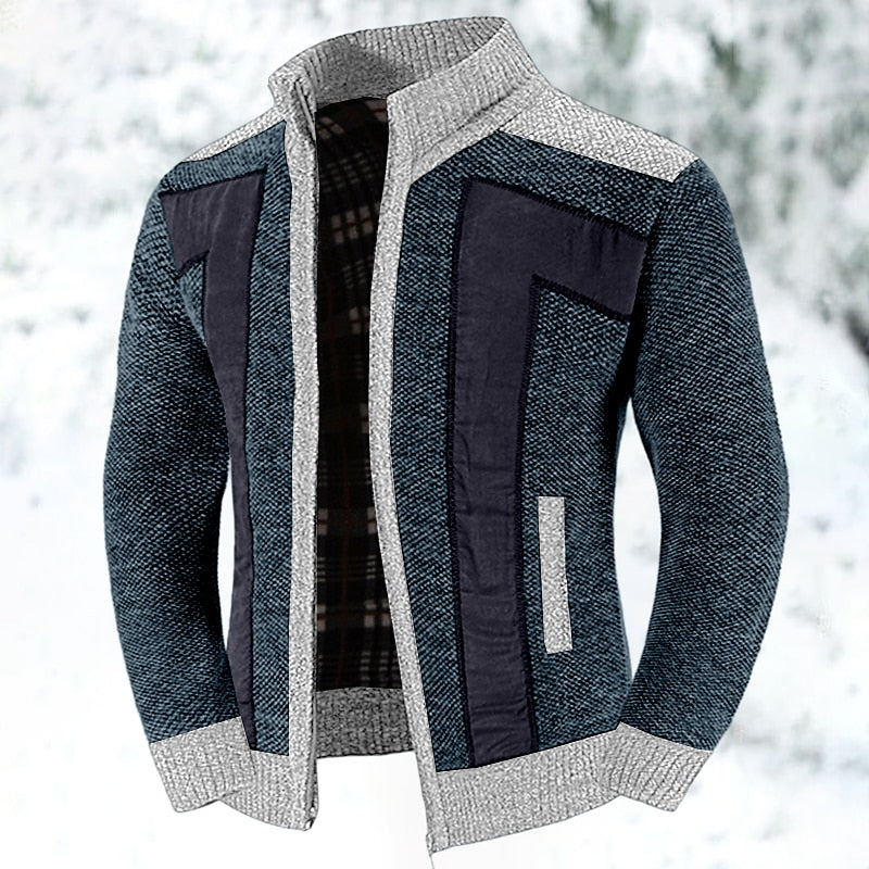 Men's Vest With Zipper Modern Cut Soft Inner Lining Synthetic Fibres