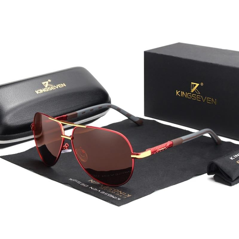 Men's Vintage Aluminium Polarised Sunglasses
