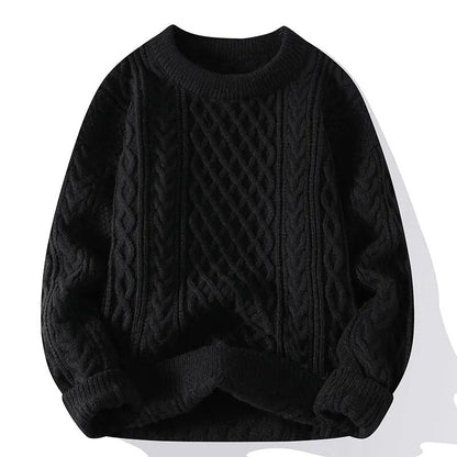 Men's Vintage Round Neck Sweater
